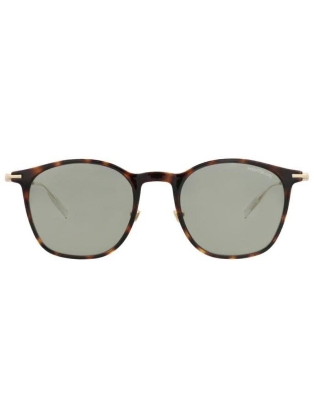 New Montblanc Mens Round/Oval Havana Gold Green Fashion Designer Sunglasses